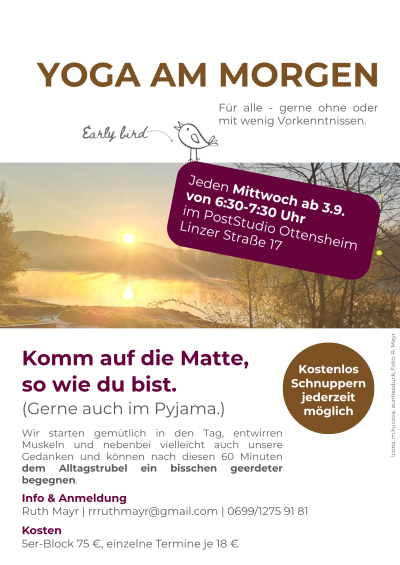 Yoga am Morgen - Flyer